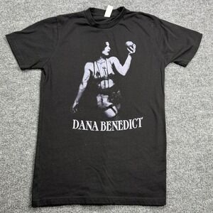 Dana Benedict Graphic Tee Womens S Black Gothic Art Lane Seven T-Shirt